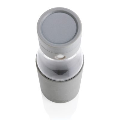 Custom Ukiyo Glass Hydration Bottle with Tracking Sleeve