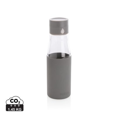 Custom Ukiyo Glass Hydration Bottle with Tracking Sleeve