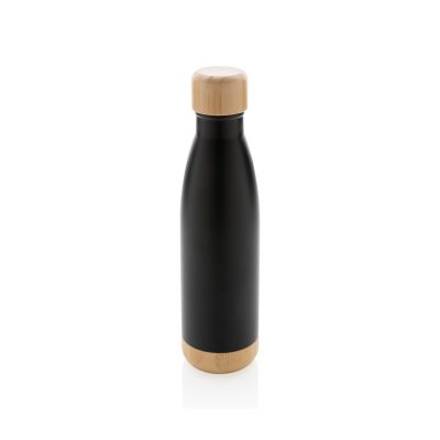 Custom Bamboo-Lid Vacuum Bottle for Hot & Cold Drinks