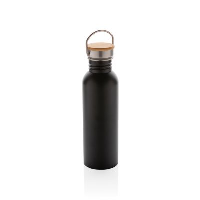 Custom Eco-Friendly Stainless Steel Bottle with Bamboo Lid