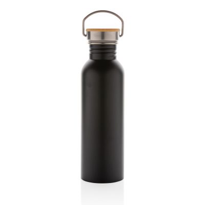 Custom Eco-Friendly Stainless Steel Bottle with Bamboo Lid
