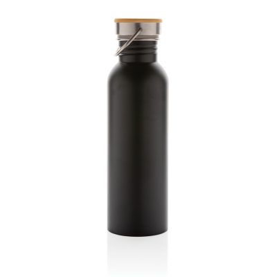 Custom Eco-Friendly Stainless Steel Bottle with Bamboo Lid