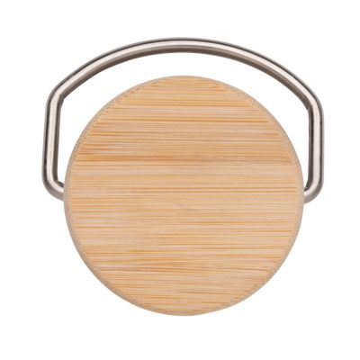 Custom Eco-Friendly Stainless Steel Bottle with Bamboo Lid