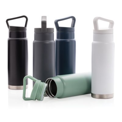 Custom Leakproof Vacuum Bottle with Handle – 15 Hours Cold