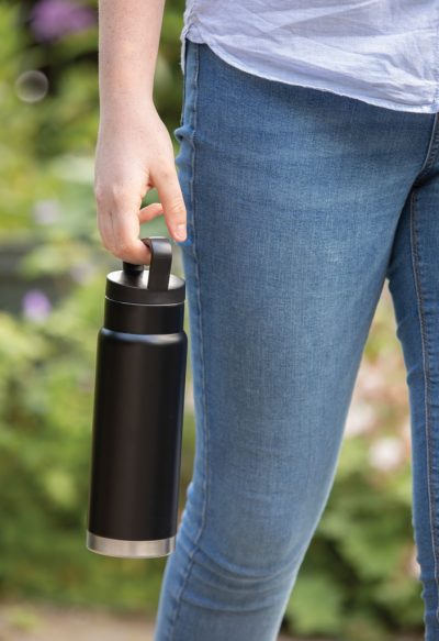 Custom Leakproof Vacuum Bottle with Handle – 15 Hours Cold