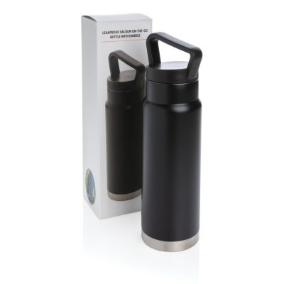 Custom Leakproof Vacuum Bottle with Handle – 15 Hours Cold