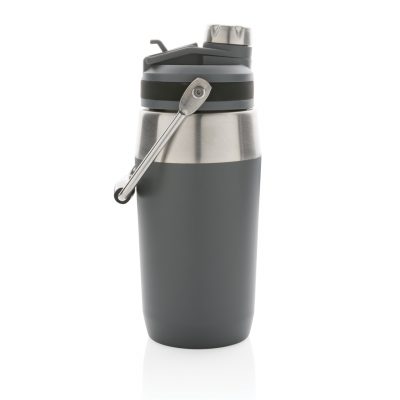 Branded 500ml Vacuum Steel Bottle with Dual Function Lid