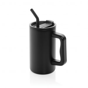 Branded 800ml Recycled Steel Mug for Eco-Friendly Office Use