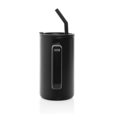 Branded 800ml Recycled Steel Mug for Eco-Friendly Office Use