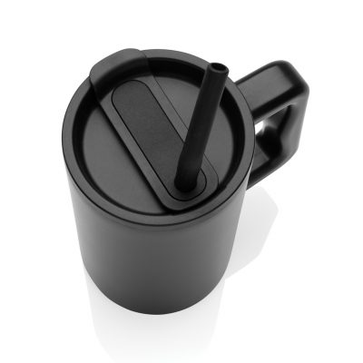 Branded 800ml Recycled Steel Mug for Eco-Friendly Office Use