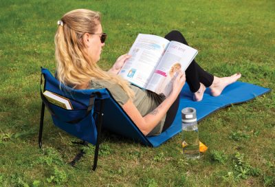 Branded Foldable Beach Lounge Chair with Zippered Pouch