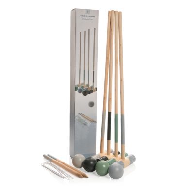 Branded Wooden Croquet Set for Team-building Events