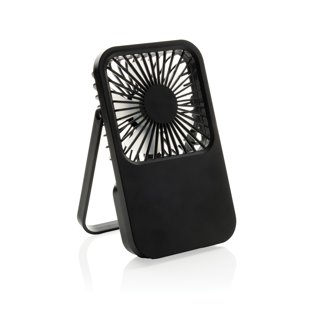 Aervina RCS recycled plastic re-chargeable desk fan Aervina RCS recycled plastic re-chargeable desk fan