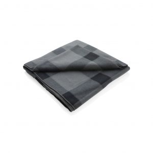 Soft Branded Plaid Fleece Blanket for Promotional Events