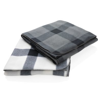 Soft Branded Plaid Fleece Blanket for Promotional Events