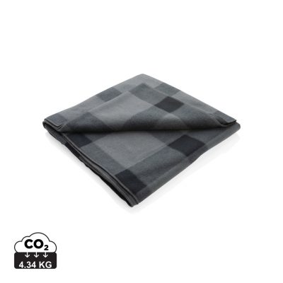 Soft Branded Plaid Fleece Blanket for Promotional Events
