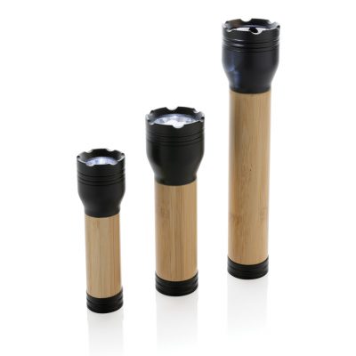 Eco-Friendly Branded Bamboo Torch – 90 Lumens, 3 Modes