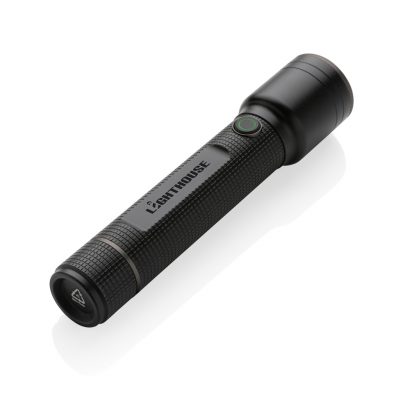 Branded Gear X RCS Recycled Aluminium USB Torch – 800 Lumens