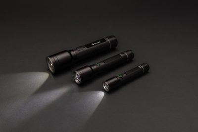 Branded Gear X RCS Recycled Aluminium USB Torch – 800 Lumens