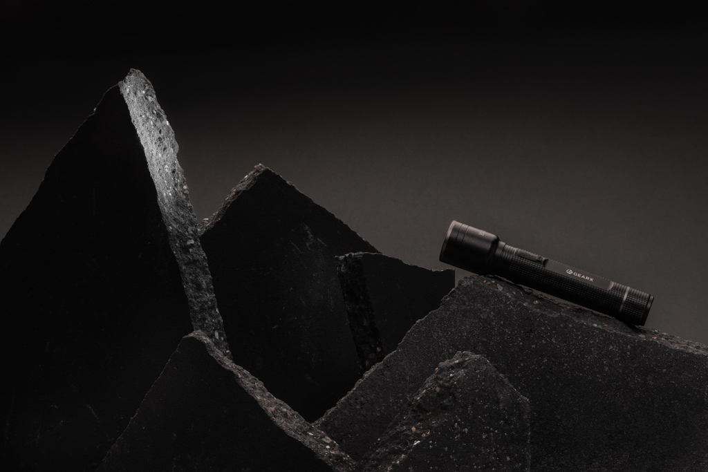 Gear X RCS recycled aluminium USB-rechargeable torch large Gear X RCS recycled aluminium USB-rechargeable torch large