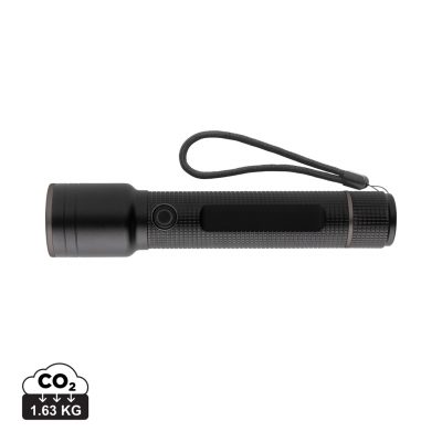 Branded Gear X RCS Recycled Aluminium USB Torch – 800 Lumens