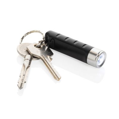 Branded Eco USB Keychain Torch with 3 Light Modes
