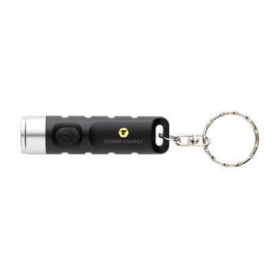 Branded Eco USB Keychain Torch with 3 Light Modes