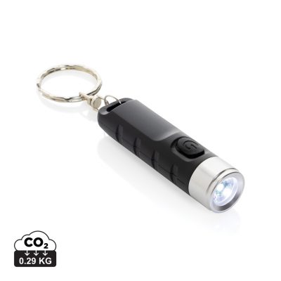 Branded Eco USB Keychain Torch with 3 Light Modes