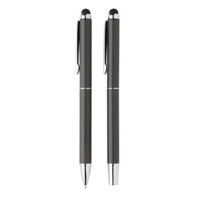 Branded Swiss Peak Deluxe Pen Set in Stylish PU Pouch