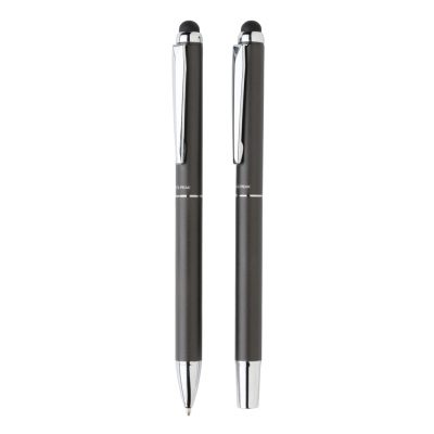 Branded Swiss Peak Deluxe Pen Set in Stylish PU Pouch