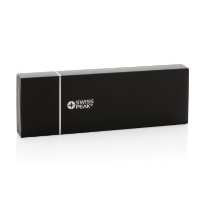 Branded Swiss Peak Deluxe Pen Set in Stylish PU Pouch