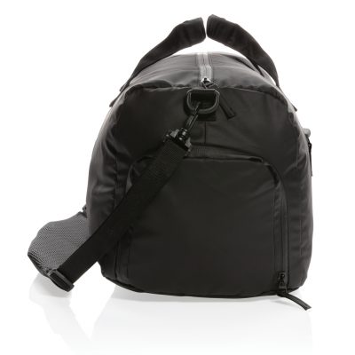 Branded PVC-Free Black Weekend Bag for Stylish Promotions