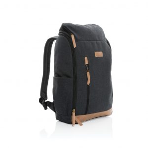 Impact AWARE™ 16 oz. recycled canvas 15″ laptop backpack