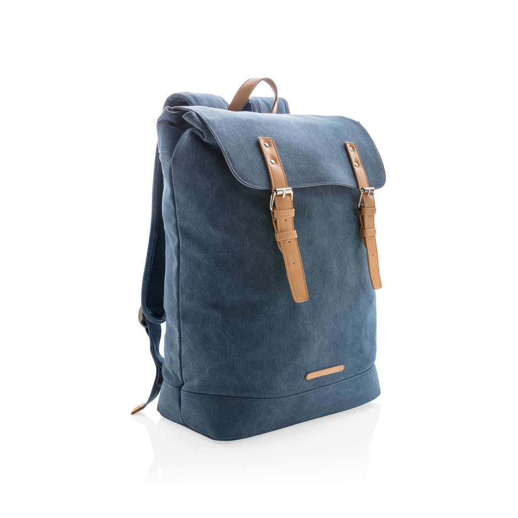 Canvas laptop backpack PVC free Canvas laptop backpack PVC free