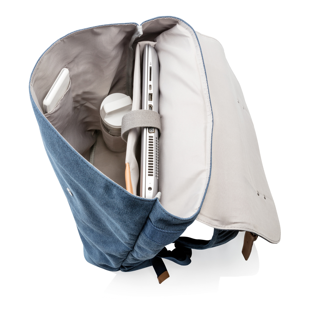 Canvas laptop backpack PVC free Canvas laptop backpack PVC free