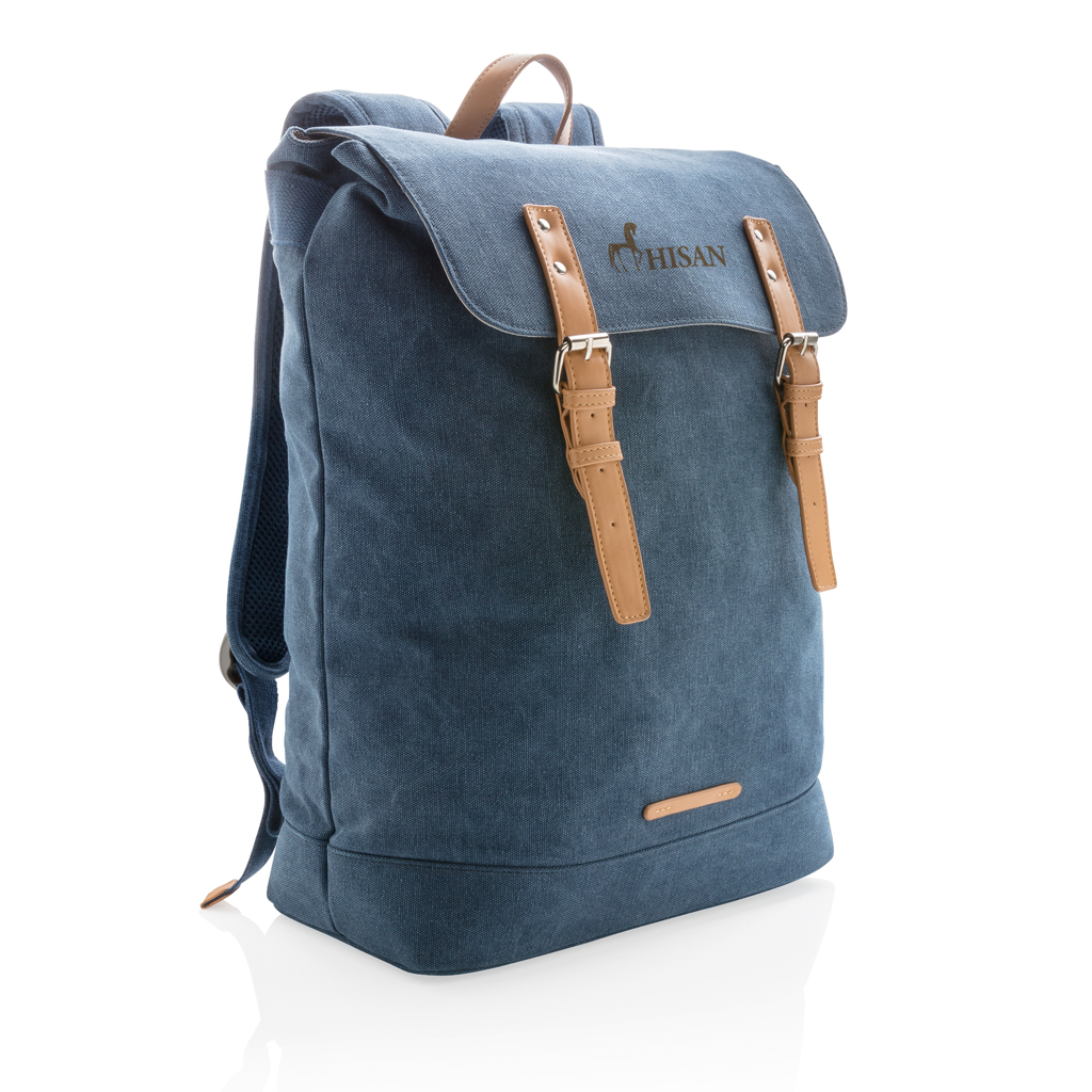 Canvas laptop backpack PVC free Canvas laptop backpack PVC free