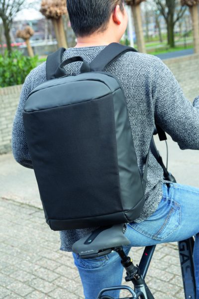 Branded PVC-Free RFID Laptop Backpack with USB Port