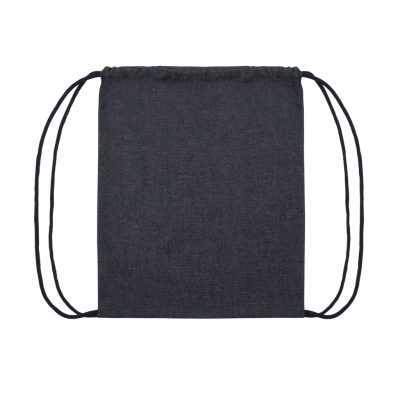 Eco-Friendly Branded Denim Drawstring Backpack for Events