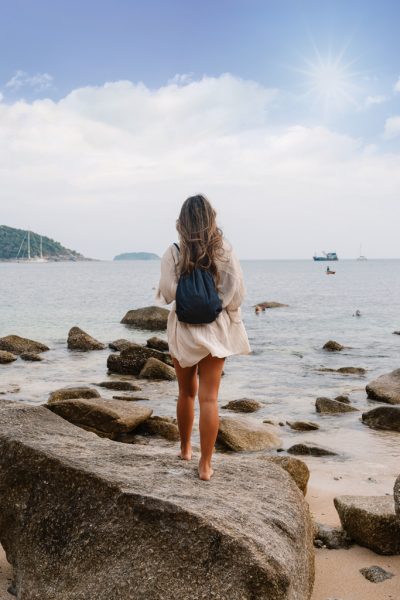Eco-Friendly Branded Denim Drawstring Backpack for Events
