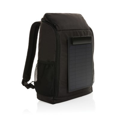 Branded Pedro AWARE™ RPET Backpack with 5W Solar Charger