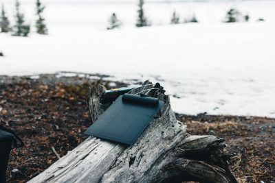 Branded Pedro AWARE™ RPET Backpack with 5W Solar Charger