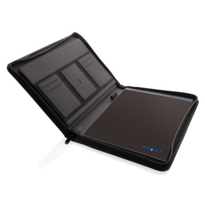 Branded A4 Zipper Portfolio – Sustainable RPET Design