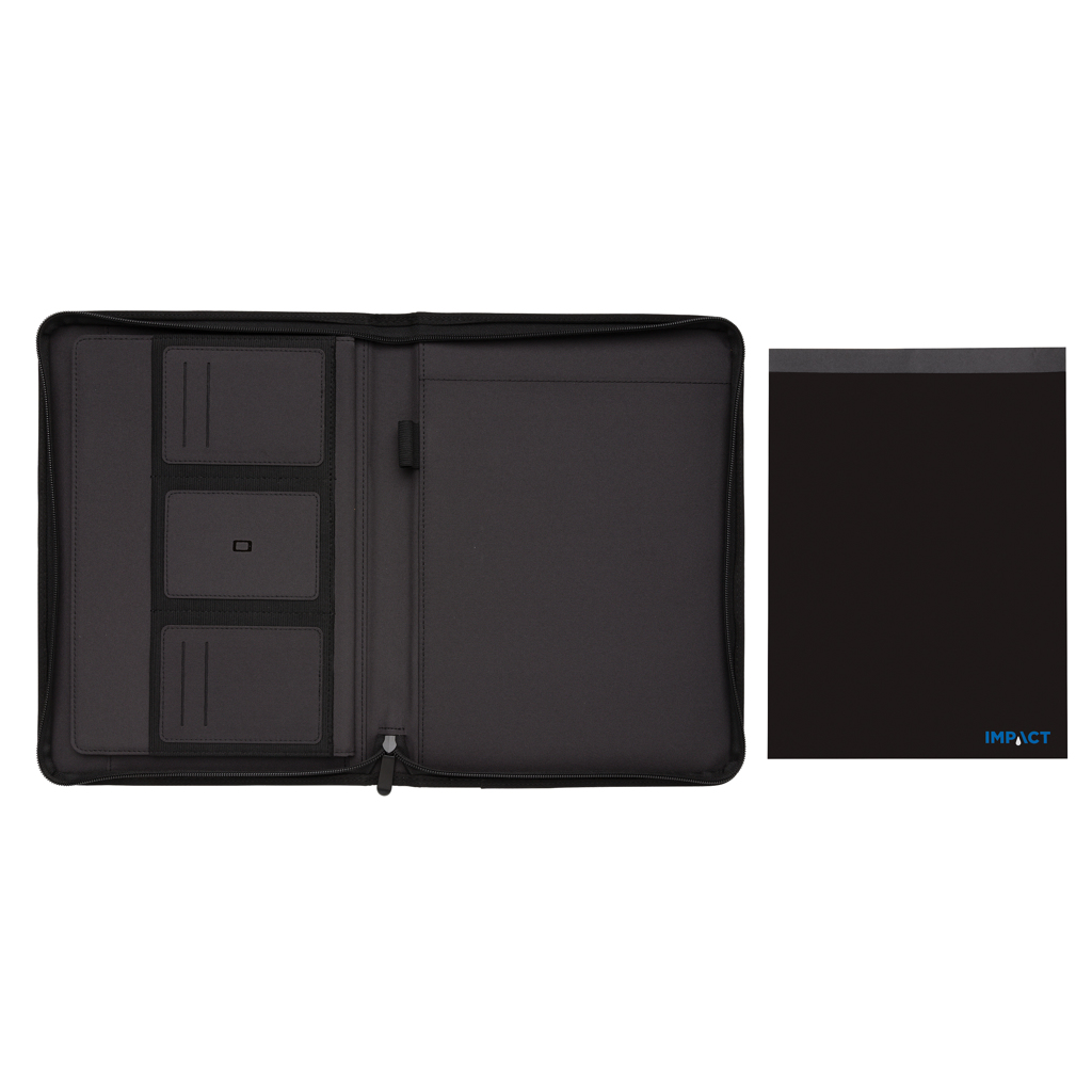 Impact AWARE™ RPET A4 portfolio with zipper Impact AWARE™ RPET A4 portfolio with zipper