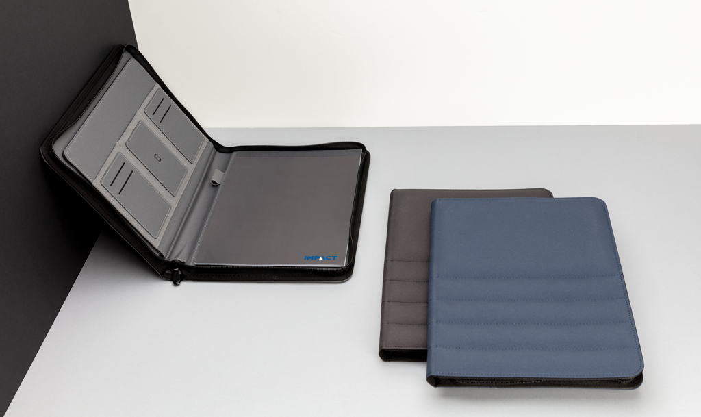 Impact AWARE™ RPET A4 portfolio with zipper Impact AWARE™ RPET A4 portfolio with zipper