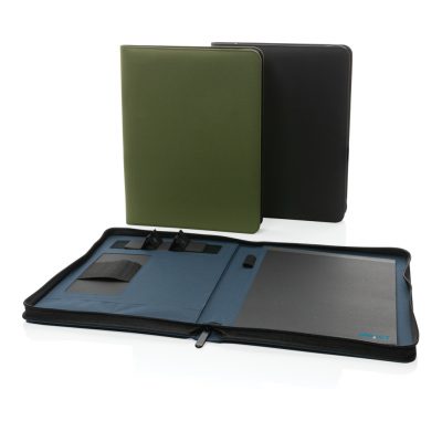 Branded Eco-Friendly 300D Tech Portfolio with Zipper
