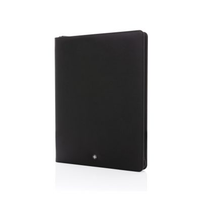 Branded Swiss Peak RCS A4 Portfolio with Zipper & Stand
