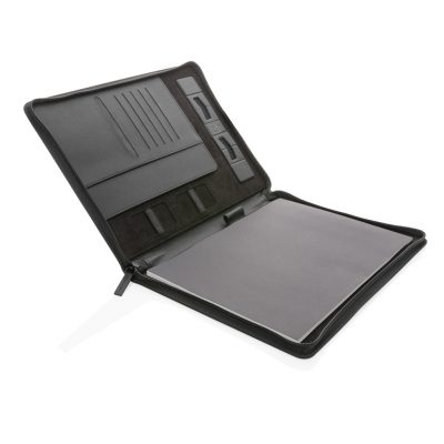 Branded Swiss Peak RCS A4 Portfolio with Zipper & Stand