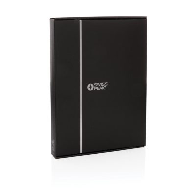 Branded Swiss Peak RCS A4 Portfolio with Zipper & Stand