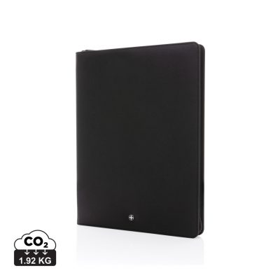 Branded Swiss Peak RCS A4 Portfolio with Zipper & Stand