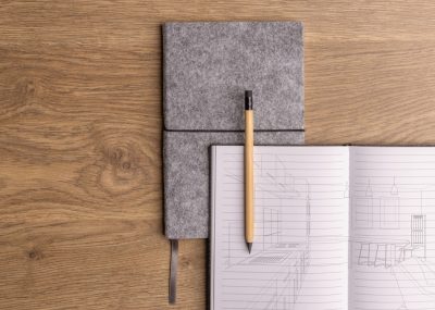Promotional Eco-Friendly A5 Felt Notebook for Branding